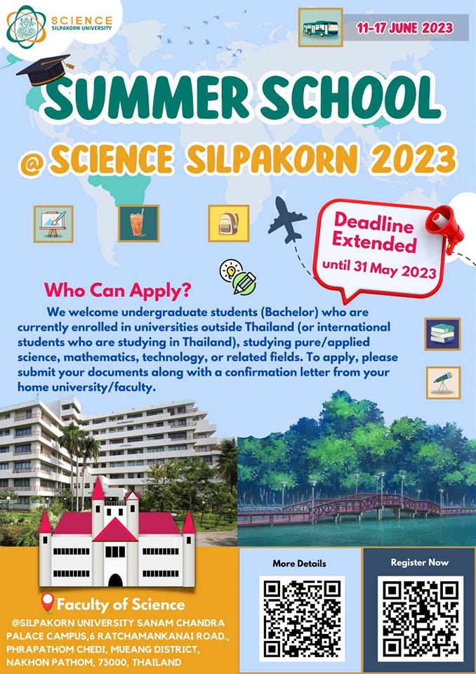 Invitation to Science Silpakorn International Summer School 2023